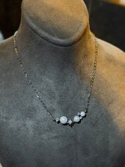 Cheval Blanc İnci ithal Gümüş Kolye